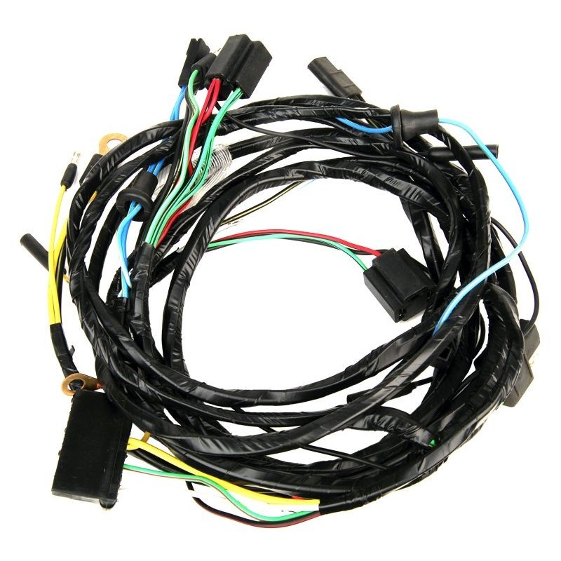 FORD MUSTANG 1966 FAISCEAU DE CABLES DE PHARES DANS COMPARTIMENT MOTEUR AVEC JAUGES healight wiring harness with gauges DANIEL C