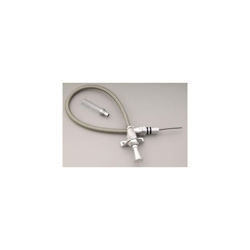 FORD MUSTANG JAUGE D HUILE POUR TRANSMISSION FMX Lokar Hi-Tech Flexible Braided Stainless Transmission Dipsticks TD-3FMXFM