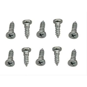FORD MUSTANG 1966-1973 VIS AGRAFE CLIP DE MAINTIENT CHROME X10 Auto Metal Direct Body Molding Fasteners H-137