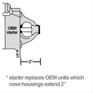 FORD MUSTANG 1964-1968 V8 289 302 351 DÉMARREUR POUR BOITE MANUELLE Powermaster OEM-Style High-Torque Replacement Starters 9172