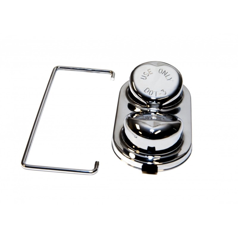 FORD MUSTANG 1967-1973 COUVERCLE CAPUCHON DE MAITRE CYLINDRE CHROME master cylinder cap drum brakes chrome SCOTT DRAKE D3AZ-2162