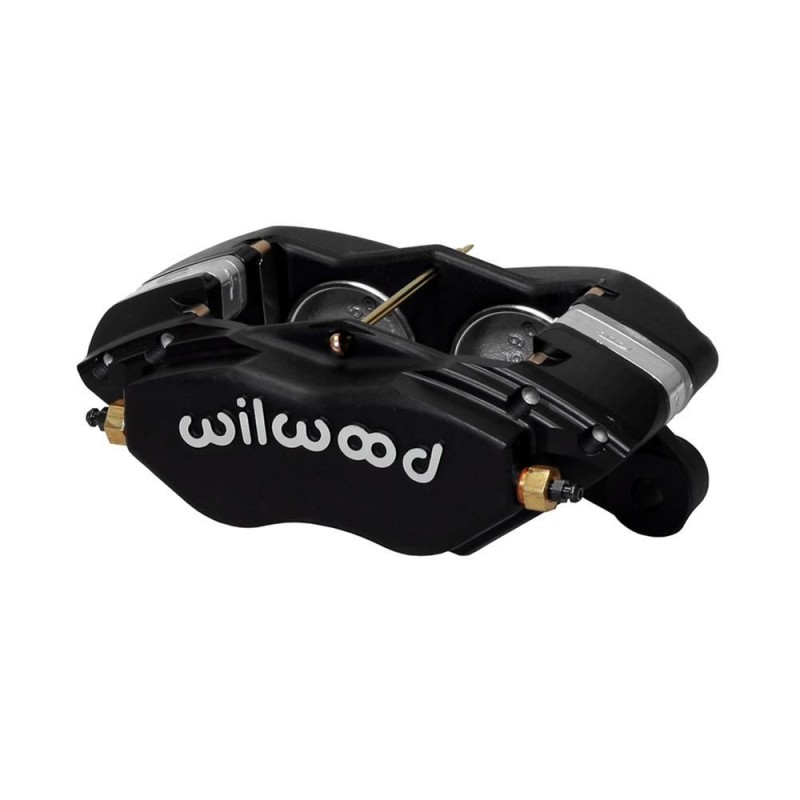 ETRIER DE FREINS A DISQUES AVANT ALUMINIUM FORGED 4 PISTONS NOIR DYNALITE M Brake Caliper black WILWOOD 120-13551-BK (vendu a l’