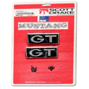 FORD MUSTANG 1968 KIT LOGO GT Emblem kit gt all bodystyles SCOTT DRAKE C8ZZ-6540282-GT