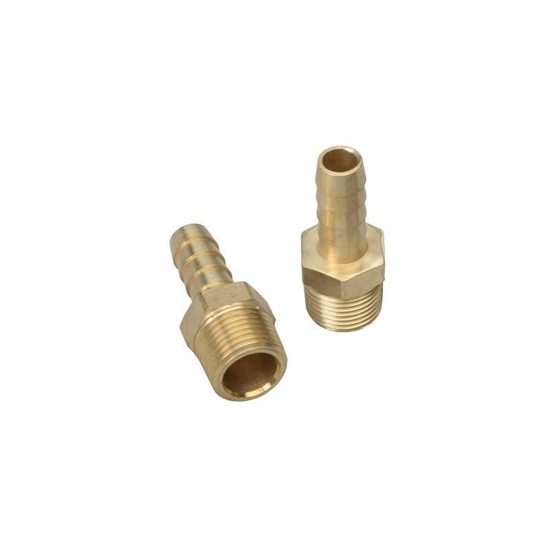 LOT 2 RACCORDS DROIT 3/8 NPT QUEUE 8 MM SUR ADMISSION POUR ALIMENTER DÉPRESSION ASSISTANCE MASTERVAC BOOSTER DE FREIN Adaptateur