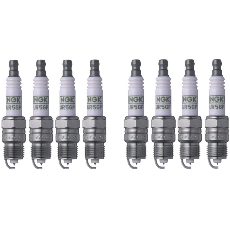 8 BOUGIES FORD MUSTANG 1969-1973 V8 351 CLEVELAND NGK PLATINE UR4GP 2869