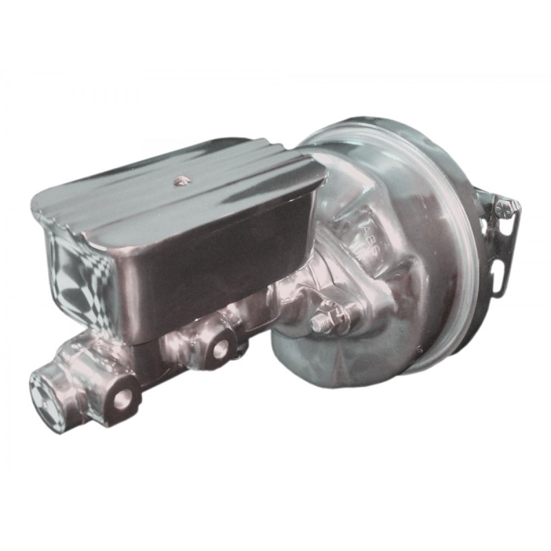 FORD MUSTANG 1964-1966 KIT SERVOFREIN BOOSTER MASTERVAC ASSITANCE DE FREINAGE A TAMBOUR TRANSMISSION MANUELLE ALUMINIUM Power Br