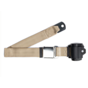 FORD MUSTANG 1964-1973 COUPE ET FASTBACK CEINTURE DE SECURITE TYPE AVIATION SABLE seat belt sand RETROBELT 259-SND