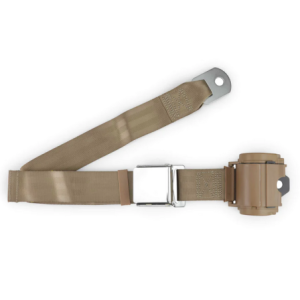 FORD MUSTANG 1964-1973 COUPE ET FASTBACK CEINTURE DE SECURITE TYPE AVIATION BRONZE seat belt tan RETROBELT 259-TAN
