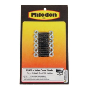 FORD MUSTANG 1964-1973 KIT DE GOUJONS ACIER CACHE CULBUTEURS ECROUS HEXAGONAUX Milodon Valve Cover Stud Kits 85378