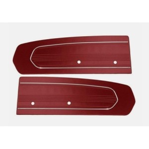 FORD MUSTANG 1967 PAIRE PANNEAUX DE PORTE ROUGE TMI Standard Door Panels 10-70807-2920