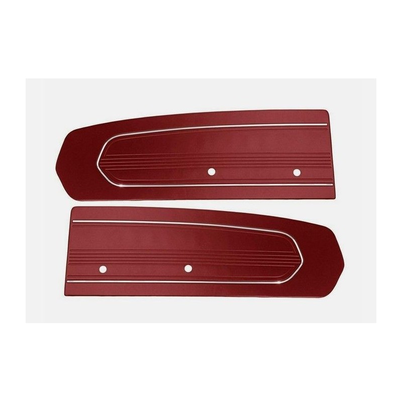 FORD MUSTANG 1967 PAIRE PANNEAUX DE PORTE ROUGE TMI Standard Door Panels 10-70807-2920
