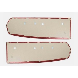FORD MUSTANG 1967 PAIRE PANNEAUX DE PORTE ROUGE TMI Standard Door Panels 10-70807-2920