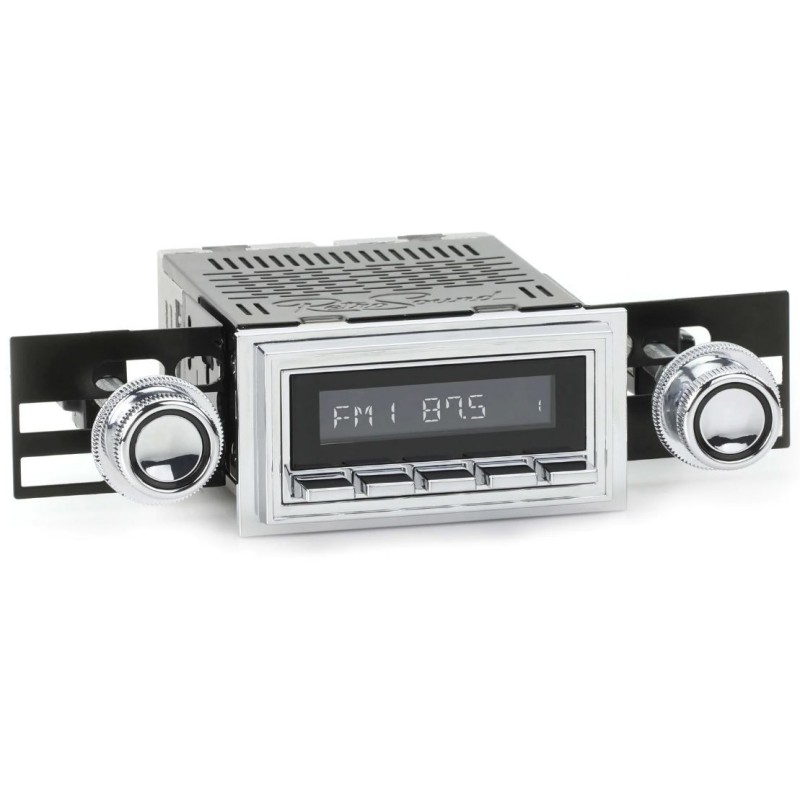 FORD MUSTANG 1967-1968 AUTORADIO FULL OPTIONS AM/FM + DAB+ + Multicouleurs ecran + Bluetooth + Prise Auxiliaire + 2 Ports USB +