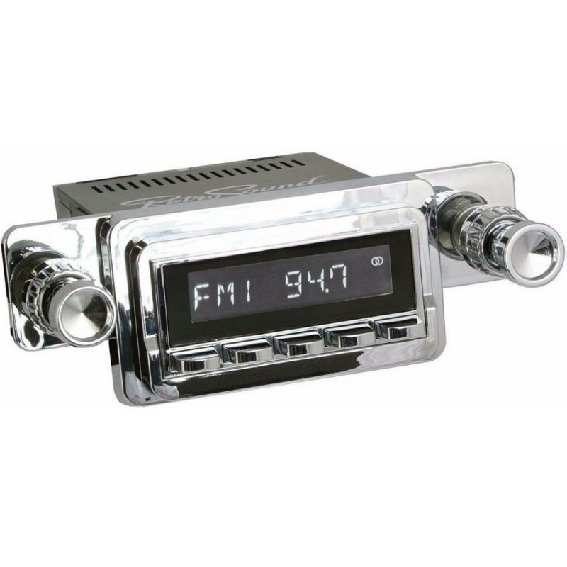 FORD MUSTANG 1964-1966 AUTORADIO FULL OPTIONS AM/FM + DAB+ + Multicouleurs ecran + Bluetooth + Prise Auxiliaire + 2 Ports USB +