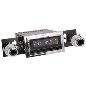 FORD MUSTANG 1969-1973 AUTORADIO FULL OPTIONS AM/FM + DAB+ + Multicouleurs ecran + Bluetooth + Prise Auxiliaire + 2 Ports USB +