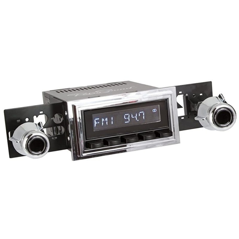 FORD MUSTANG 1969-1973 AUTORADIO FULL OPTIONS AM/FM + DAB+ + Multicouleurs ecran + Bluetooth + Prise Auxiliaire + 2 Ports USB +