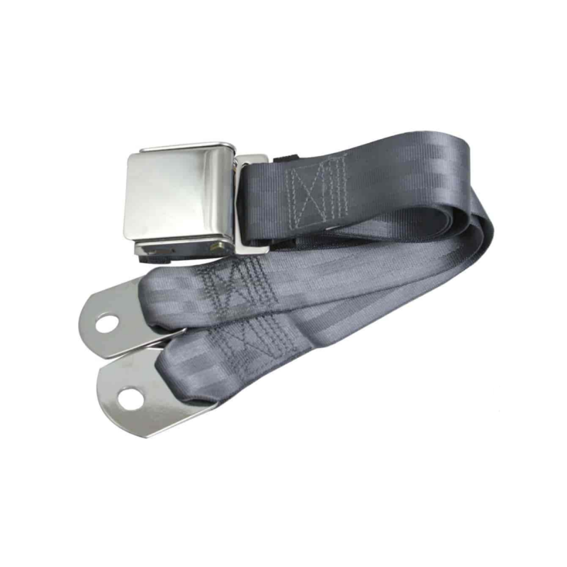2PT Blue Lap Belt 75 Chrome Aviation Buckle W/Hardware RETROBELT 258-BLU-75-21
