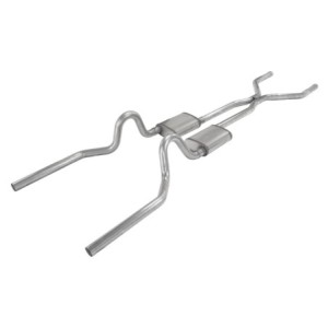 63.5mm (2.5 pouces) FORD MUSTANG 1965-1970 V8 260 289 302 351C/W 390 427 428 LIGNE D' ÉCHAPPEMENT CABRIOLET AUTOMATIQUE OU MANUE