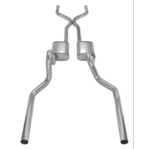 63.5mm (2.5 pouces) FORD MUSTANG 1965-1970 V8 260 289 302 351C/W 390 427 428 LIGNE D' ÉCHAPPEMENT CABRIOLET AUTOMATIQUE OU MANUE