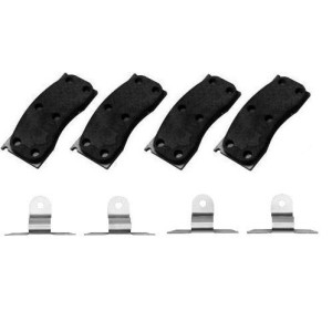 FORD MUSTANG 1965-1967 KIT 1311001101 : PLAQUETTES DE FREIN AVANT QUALITE CERAMIQUE 1311001100 + SUPPORTS 34056015 - Front Disc
