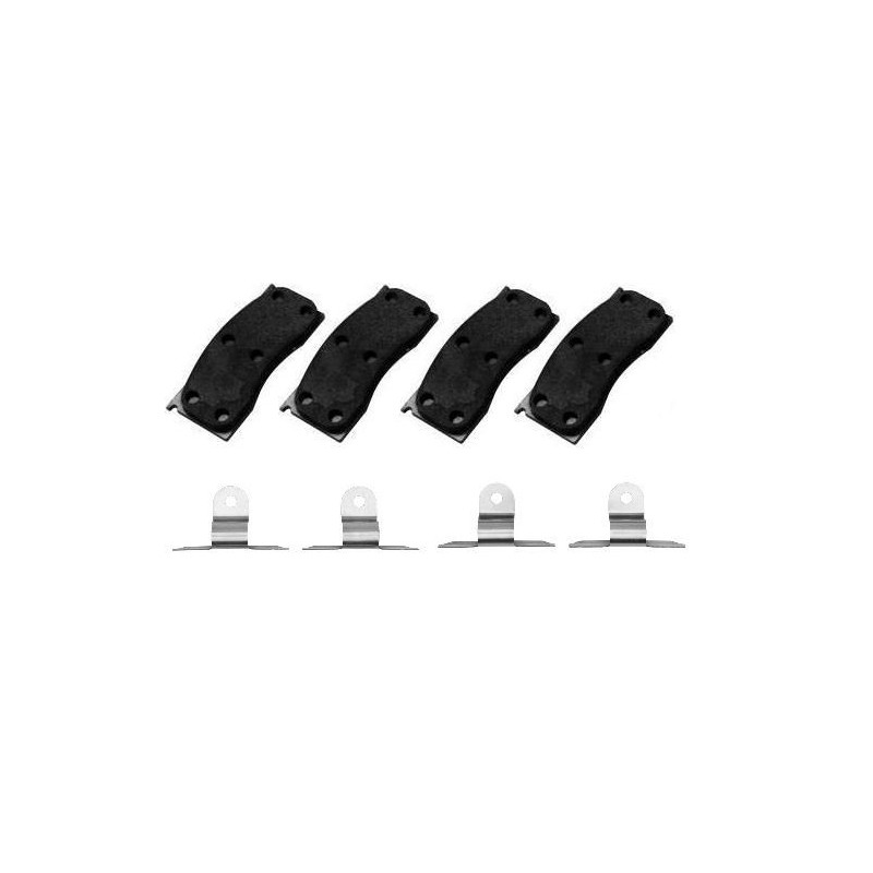 FORD MUSTANG 1965-1967 KIT 1311001101 : PLAQUETTES DE FREIN AVANT QUALITE CERAMIQUE 1311001100 + SUPPORTS 34056015 - Front Disc