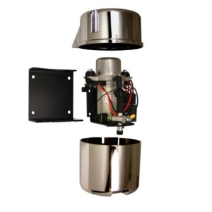 POMPE A VIDE ELECTRIQUE POUR FREIN ASSISTE BOITIER CHROME Electric Vacuum Pump black housing SELECTION SILVER