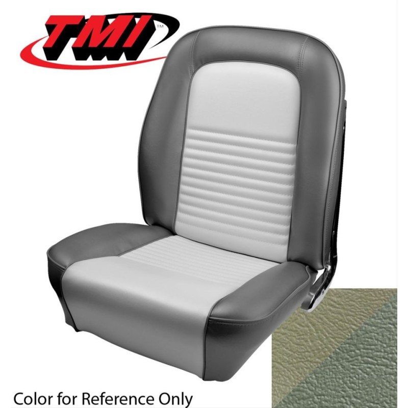 FORD MUSTANG 1967 COUPE CABRIOLET FASTBACK PAIRE DE COUVRE SIEGE AVANT IVY GOLD TMI Standard Sport Seat Upholstery 43-70807-2503