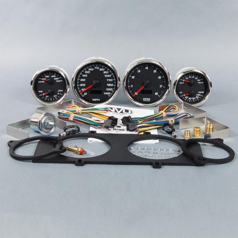 FORD MUSTANG 1969 1970 KIT DE JAUGES EAU TENSION CARBURANT VITESSE New Vintage USA 1969-70 Mustang Gauge Packages 01408-01