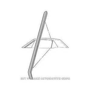 FORD MUSTANG 1964-1968 COUPE JOINTS DE VITRE VERTICAL ARRIERE DROIT COTE PASSAGER quarter window seal rh SCOTT DRAKE C5ZZ-653014