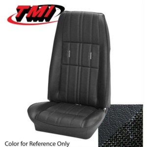 FORD MUSTANG 1972-1973 COUPE SET COMPLET COUVRE SIEGE DELUXE CONFORTABLE NOIR TMI Deluxe and Grande Seat Upholstery 43-70122-372