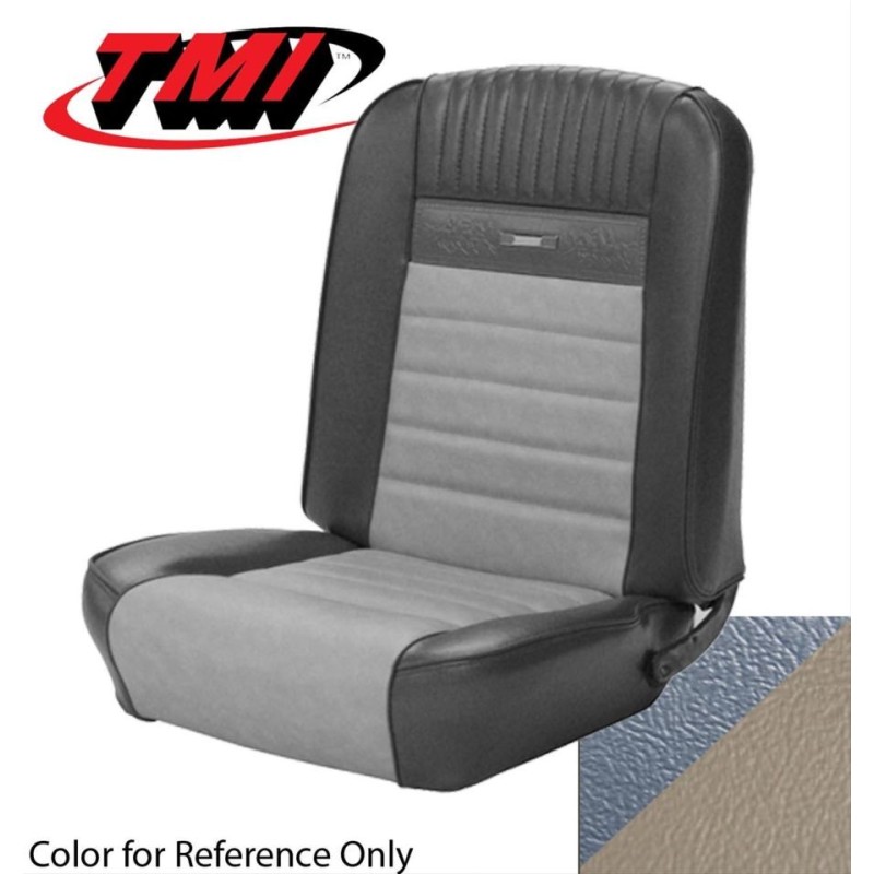 FORD MUSTANG 1964-1966 COUPE DELUXE COUVRE SIEGE PONY BLEU BLANC AVANT ET ARRIÈRE TMI Deluxe Pony Seat Upholstery 43-70125-2287