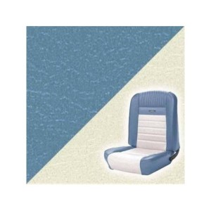 FORD MUSTANG 1964-1966 COUPE DELUXE COUVRE SIEGE PONY BLEU BLANC AVANT ET ARRIÈRE TMI Deluxe Pony Seat Upholstery 43-70125-2287