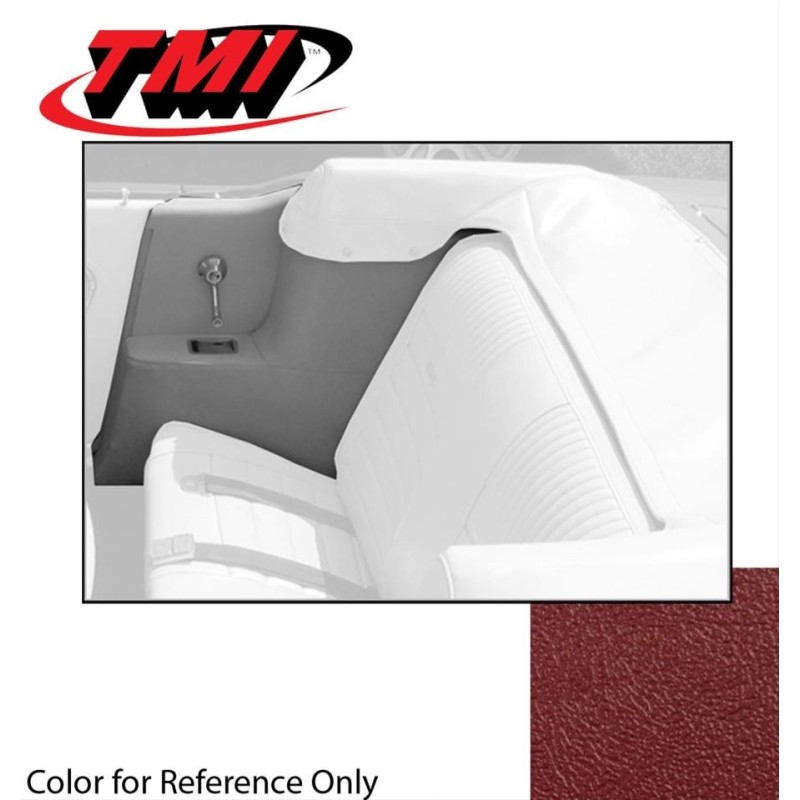 FORD MUSTANG 1964-1968 COUPE PAIRE D HABILLAGE DE PANNEAUX LATERAUX ROUGE TMI Quarter Trim Upholstery Red 43-70915-2920