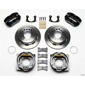 FORD MUSTANG 1964-1973 KIT DE FREINS A DISQUE ARRIÈRE 11 ÉTRIERS NOIR A 4 PISTONS Wilwood Forged DynaPro Low-Profile Rear Parkin