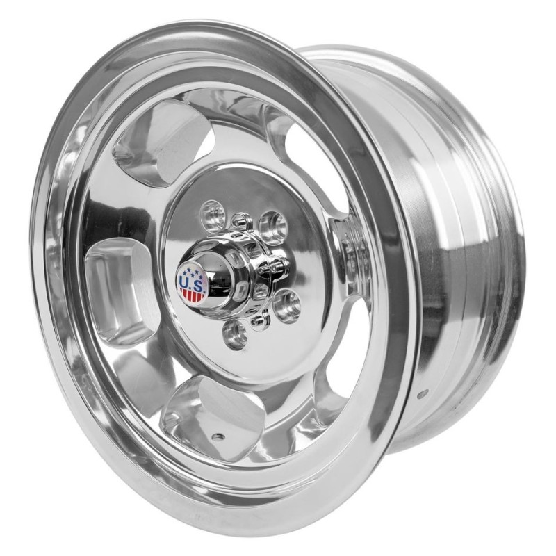 FORD MUSTANG 1964-1973 V8 JANTE ALUMINIUM POLI 15x7 (entraxe 114.3 x 5 goujons) U.S. Mags Indy U101 Polished Wheels U10115706537