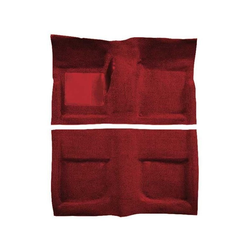 FORD MUSTANG 1965-1968 CABRIOLET KIT COMPLET DE MOQUETTE AVANT + ARRIERE BRAISE OER Molded Carpet Kits with Mass Backing A4042B4