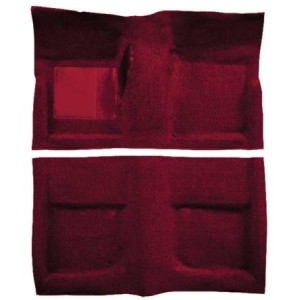 FORD MUSTANG 1965-1968 CABRIOLET KIT COMPLET DE MOQUETTE AVANT + ARRIERE BORDEAU OER Molded Carpet Kits with Mass Backing A4042B