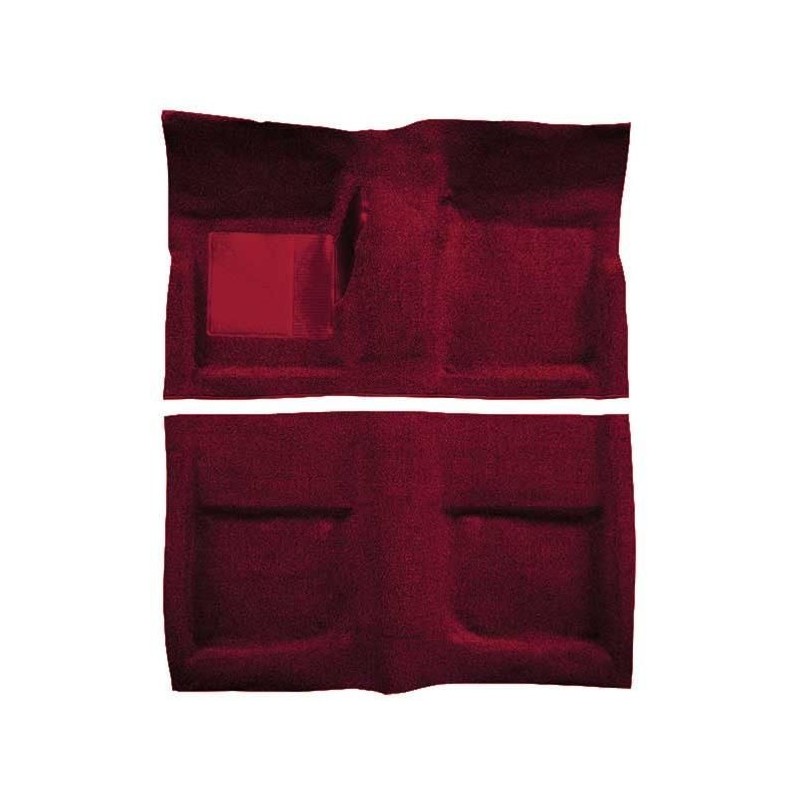 FORD MUSTANG 1965-1968 CABRIOLET KIT COMPLET DE MOQUETTE AVANT + ARRIERE BORDEAU OER Molded Carpet Kits with Mass Backing A4042B