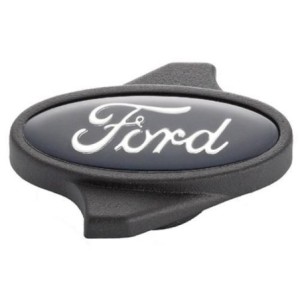 FORD MUSTANG 1965-1973 ECROU DE FILTRE A AIR EN CHROME LOGO NOIR Ford Performance Parts Air Cleaner Nuts 302-334