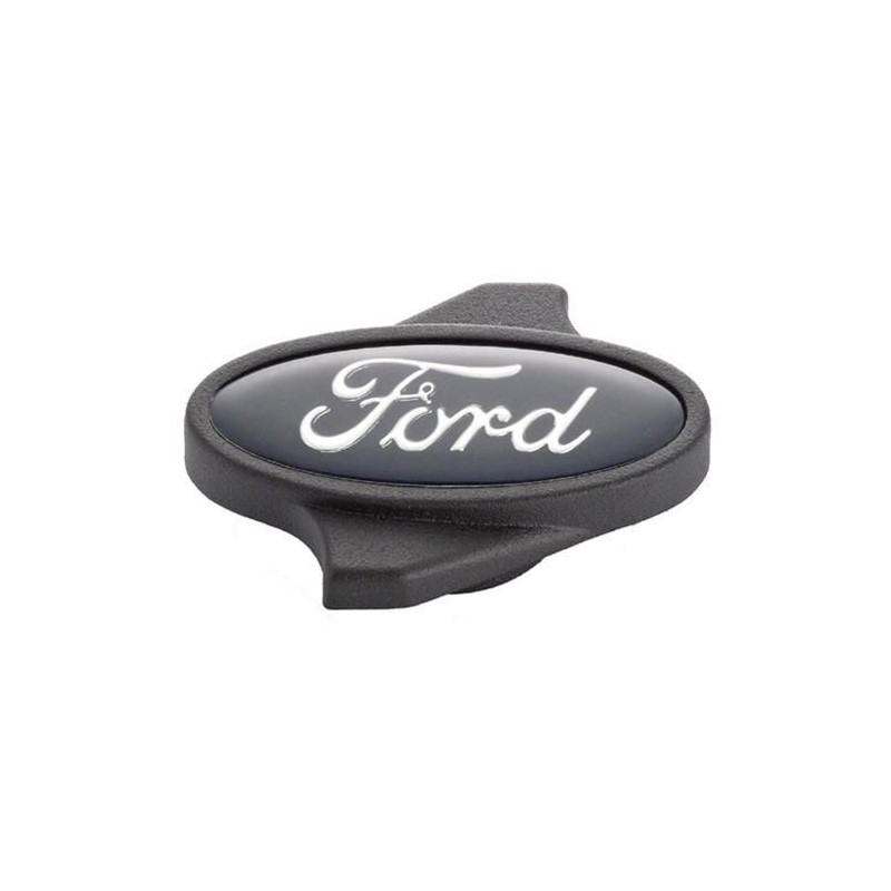 FORD MUSTANG 1965-1973 ECROU DE FILTRE A AIR EN CHROME LOGO NOIR Ford Performance Parts Air Cleaner Nuts 302-334