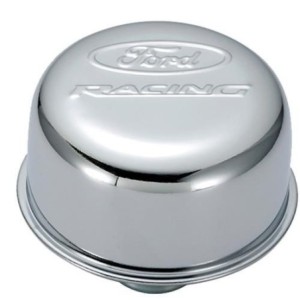 FORD MUSTANG 1965-1973 PUSH-IN BOUCHON HUILE CHROME FORD PERFORMANCE Parts Valve Cover Breather Caps 302-215