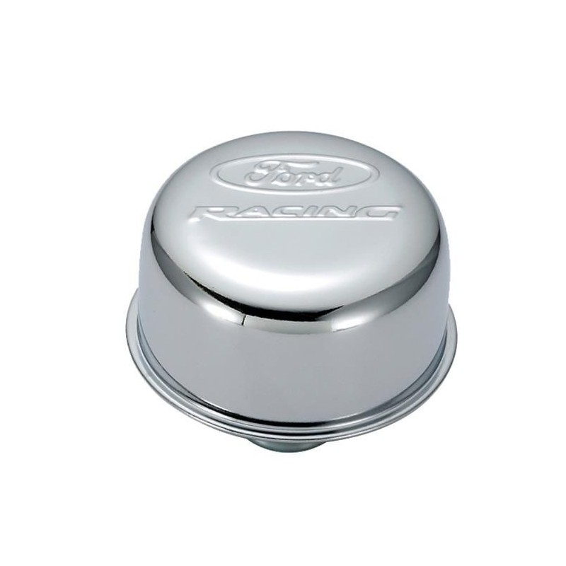 FORD MUSTANG 1965-1973 PUSH-IN BOUCHON HUILE CHROME FORD PERFORMANCE Parts Valve Cover Breather Caps 302-215