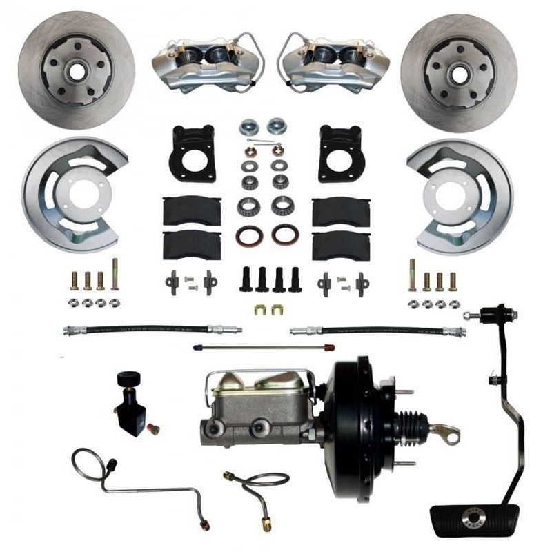 FORD MUSTANG 1967-1969 V8 289 302 351 KIT FREIN A DISQUES AVANT MODELE AVEC BOITE AUTOMATIQUE LEED BRAKES FC0002-3405A