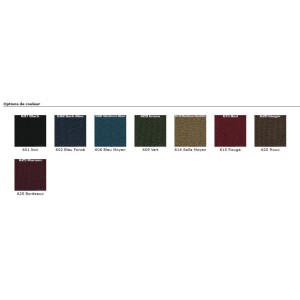 FORD MUSTANG 1969-1970 SPORTSROOF FASTBACK MOQUETTE DE BANQUETTE RABATTABLE NOIR EN NYLON Fold down carpet black ACC 1763260 NOI