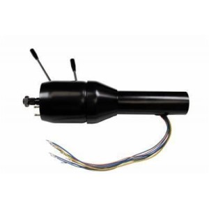 FORD MUSTANG 1965-1966 COLONNE DE DIRECTION INCLINABLE EN ACIER NOIR POUR CONVERSION ÉLECTRIQUE ididit Retrofit Floor Shift Stee