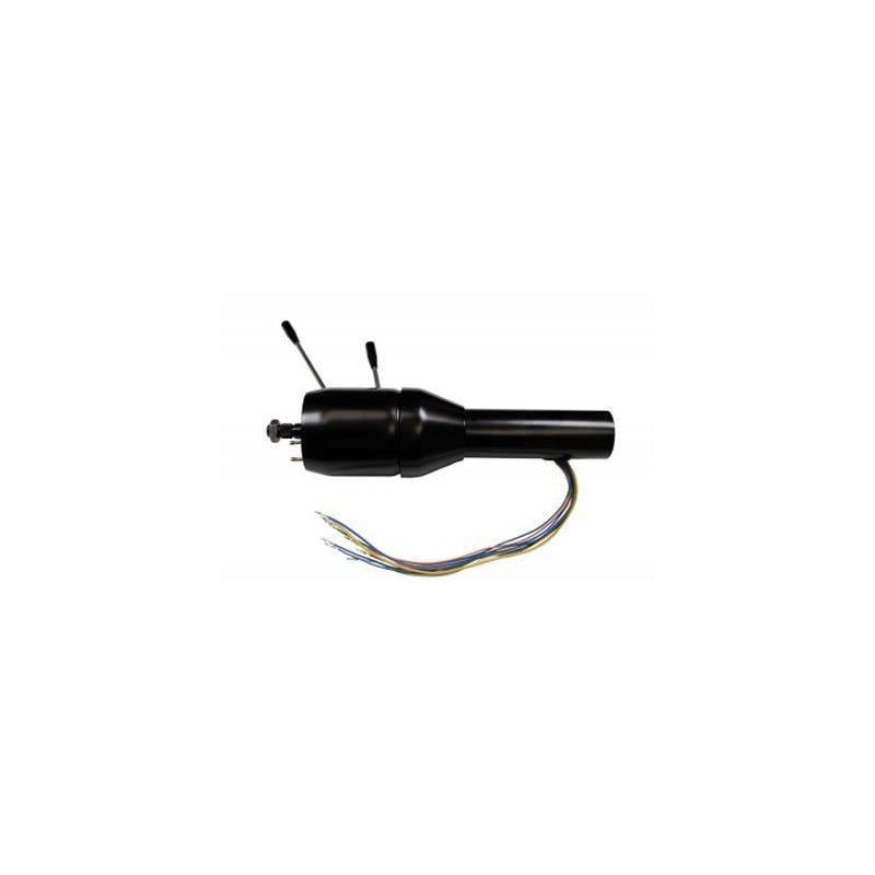 FORD MUSTANG 1965-1966 COLONNE DE DIRECTION INCLINABLE EN ACIER NOIR POUR CONVERSION ÉLECTRIQUE ididit Retrofit Floor Shift Stee
