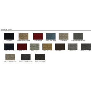 FORD MUSTANG 1964-1973 COUPE FASTBACK KIT SET DE TAPIS DE SOL noir SANS LOGO E Custom full size carpet floor black ACC 19503180
