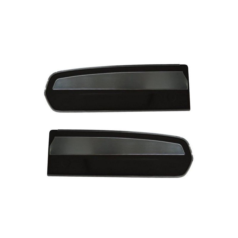 FORD MUSTANG 1967 JEUX DES DEUX PANNEAUX DE PORTE NOIR Deluxe door panels black TMI Deluxe Door Panels 10-70107-958