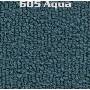 FORD MUSTANG 1965-1968 FASTBACK KIT COMPLET DE MOQUETTE AVANT + ARRIERE BLEU TURQUOISE AVEC TROU POUR LEVIER DE VITESSE 65-68 Mo