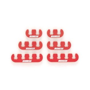 FORD MUSTANG 1964-1973 KIT SEPARATEUR DE CABLES UNNIVERSEL DE BOUGIES D ALLUMAGE 7-9 MM ROUGE Moroso Spark Plug Wire Separators